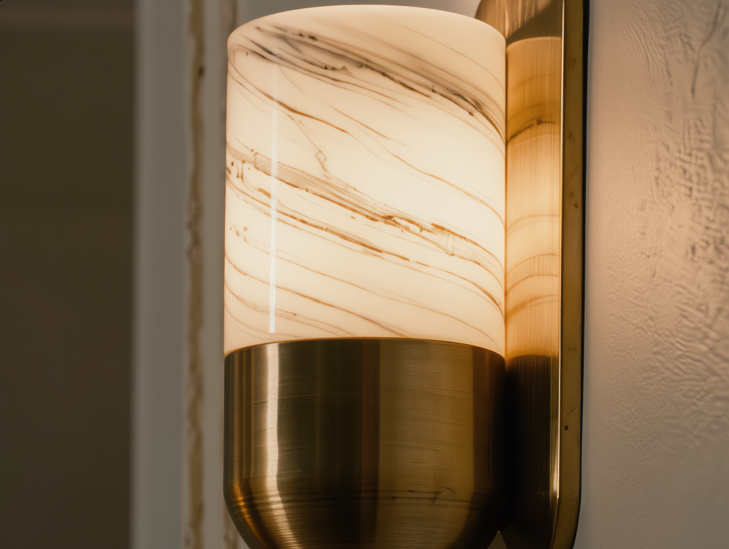 Aurelia Alabaster Wall Sconce