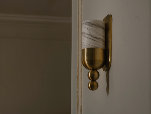 Aurelia Alabaster Wall Sconce