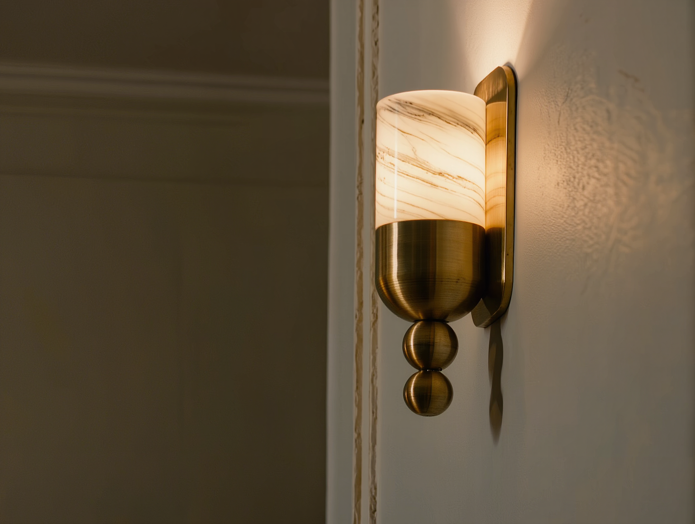 Aurelia Alabaster Wall Sconce
